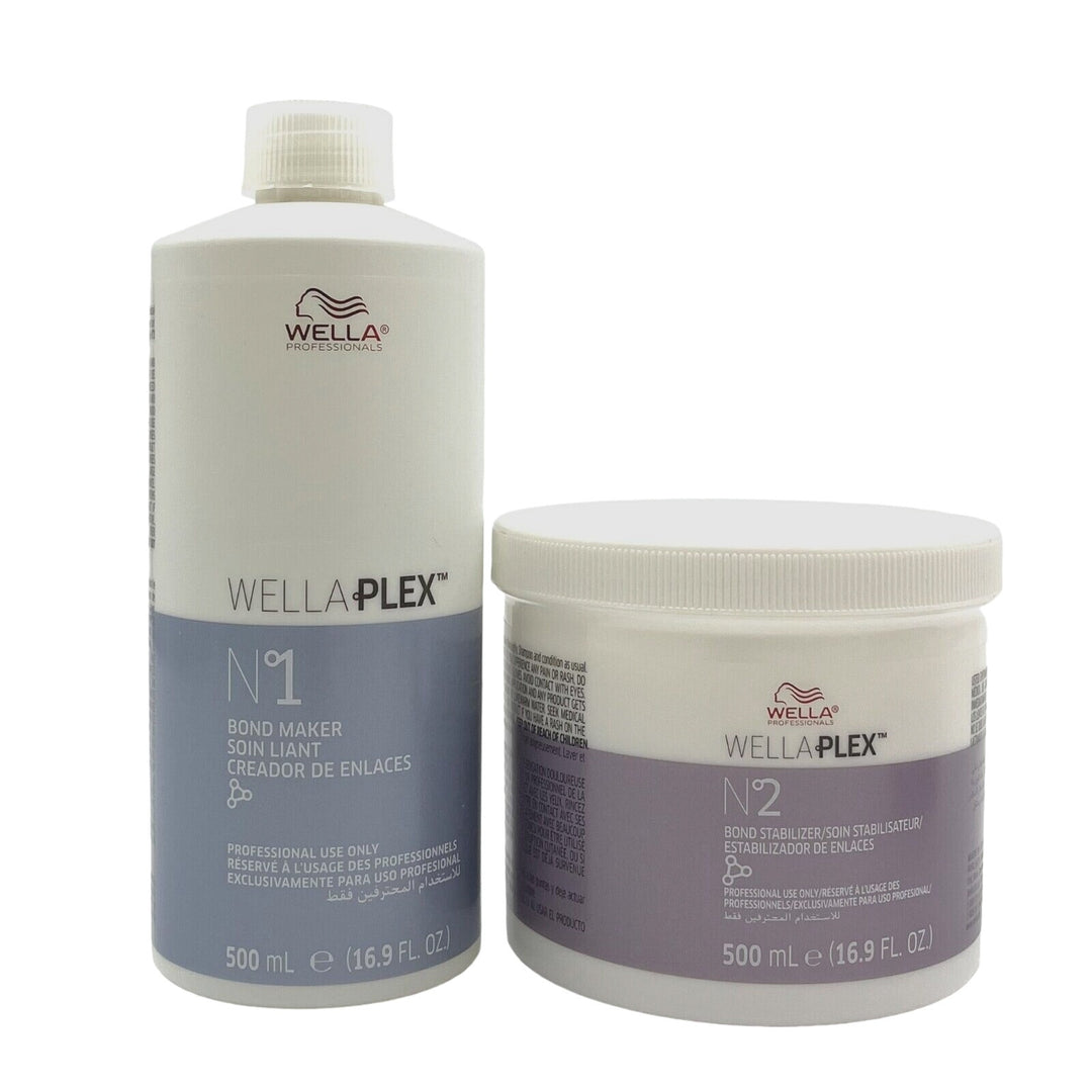 Wella WellaPlex No.1 Bond Maker & No.2 Bond Stabilizer 16.9 oz Duo