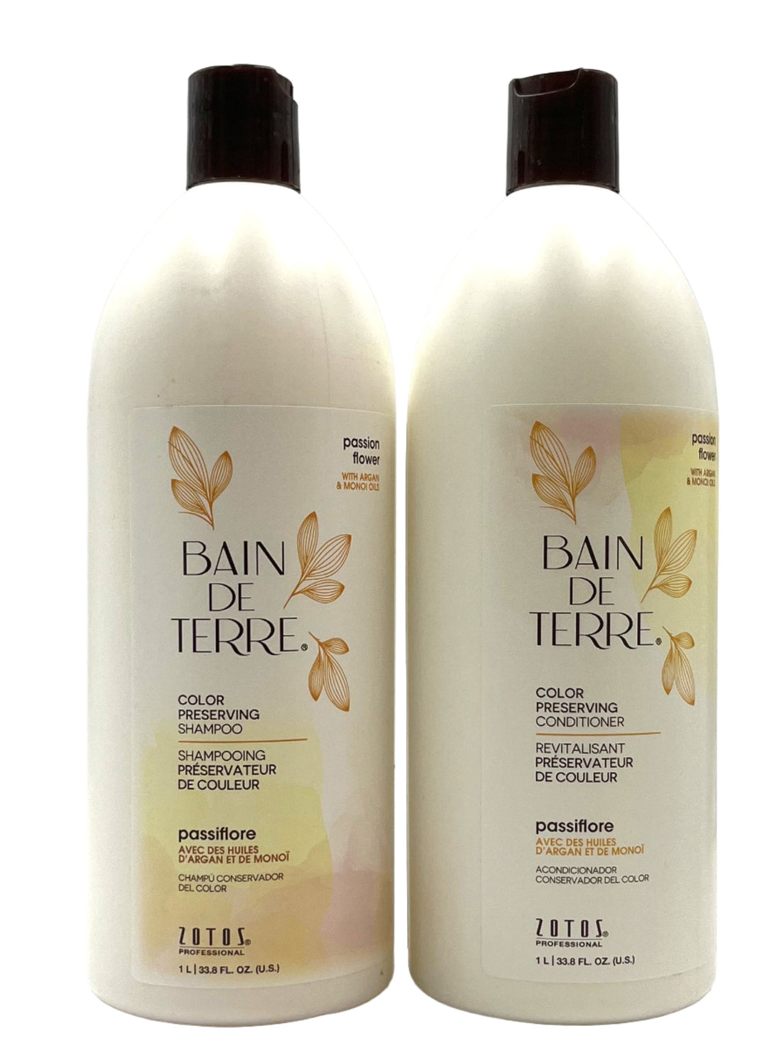 Bain De Terre  Passion Flower Color Preserving Shampoo & Conditioner 33.8 oz Duo