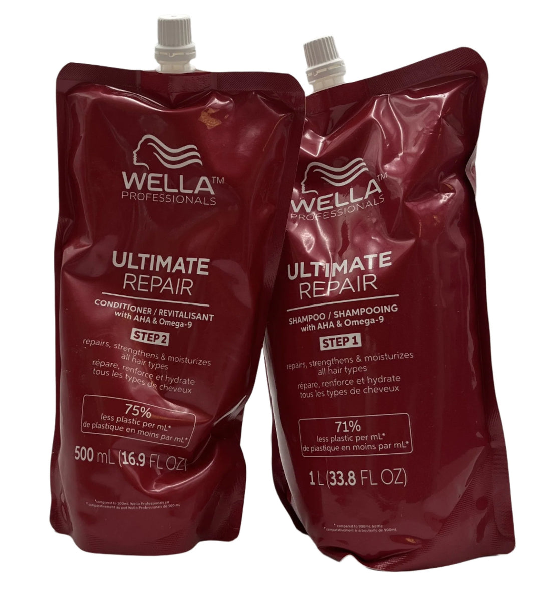 Wella  Ultimate Repair Conditioner Refill 33.8 fl.oz & Conditioner 16.9 fl.oz