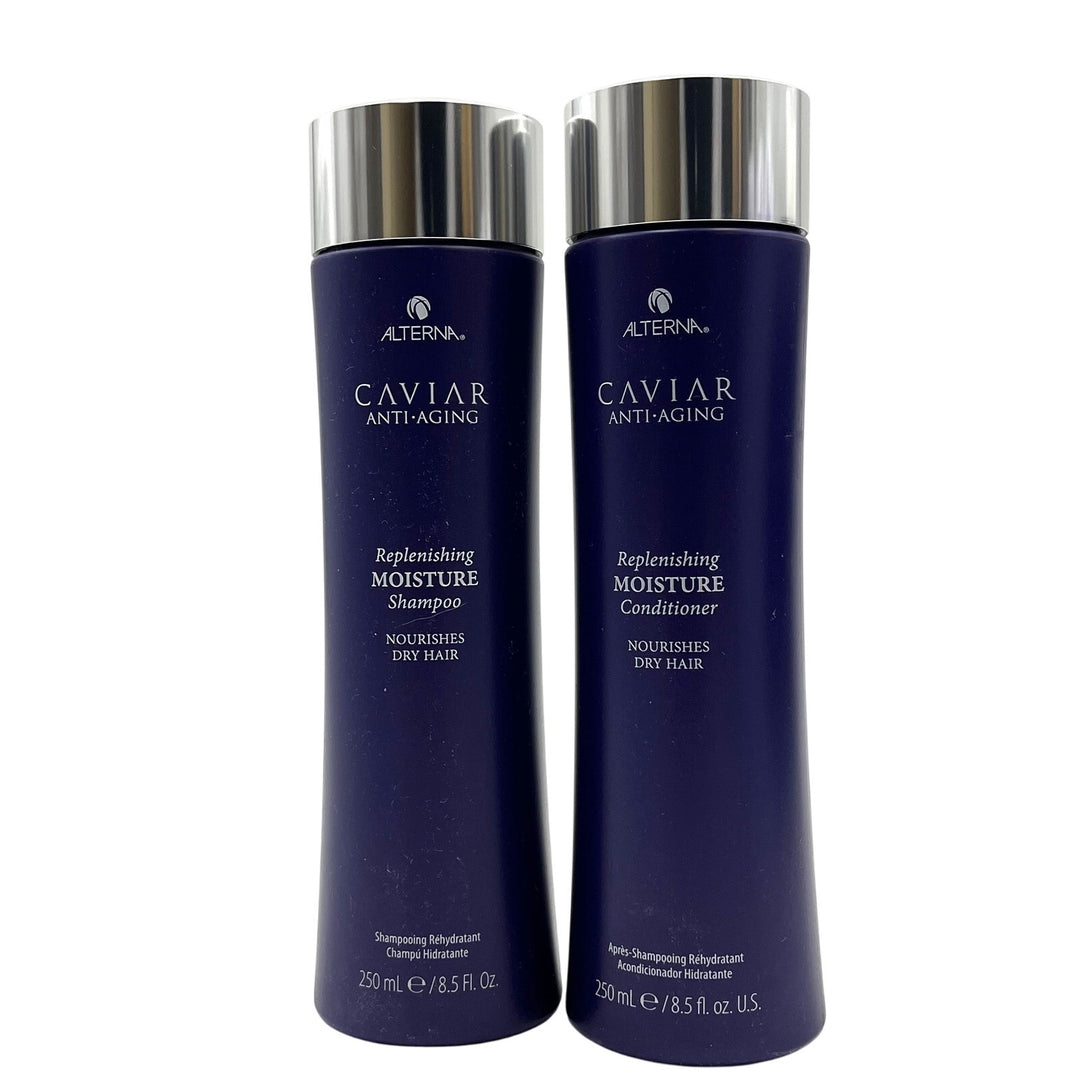 Alterna Caviar Replenishing Moisture Shampoo Conditioner Dry Hair 8.5 oz Duo