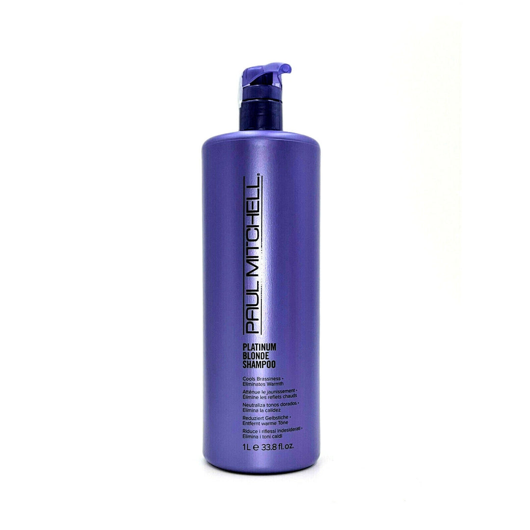 Paul Mitchell Platinum Blonde Shampoo/Cool Brassiness+Eliminated Warmth 33.8 oz