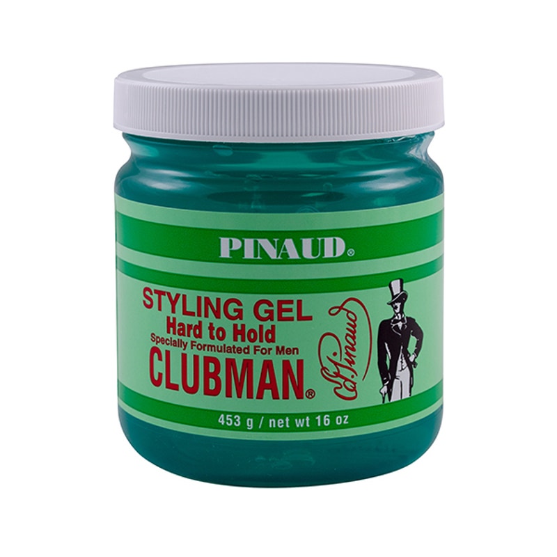 Clubman Pinaud Hard to Hold Styling Gel, 16 oz-2 Pack