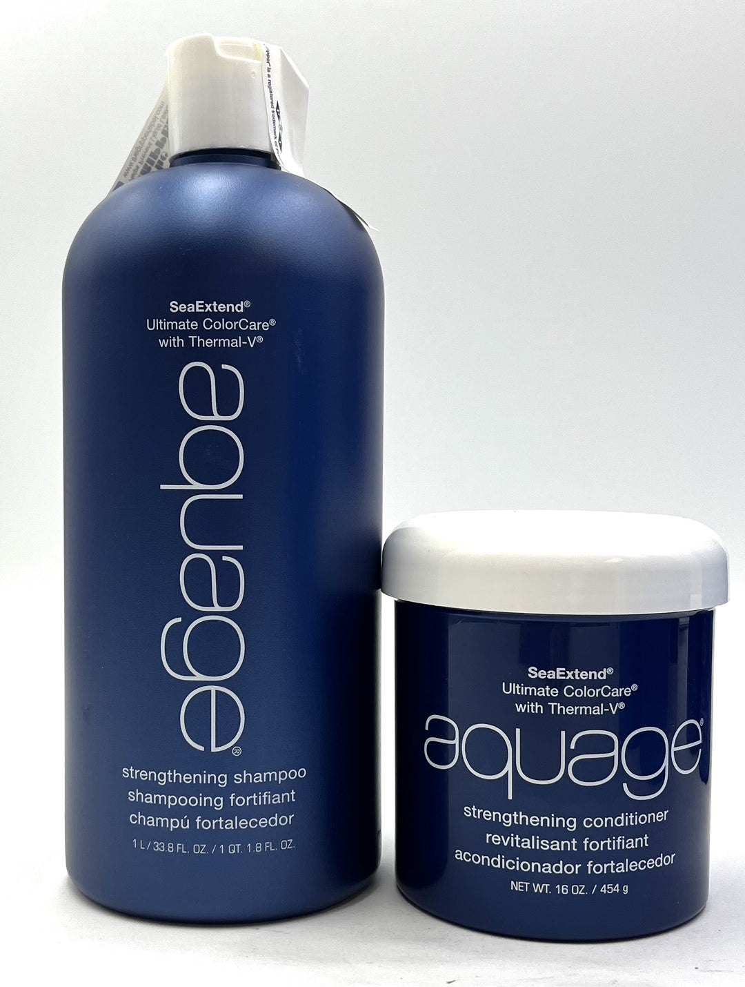 Aquage Sea Extend Strengthening Shampoo & Conditioner/Brittle Hair 33.8 oz