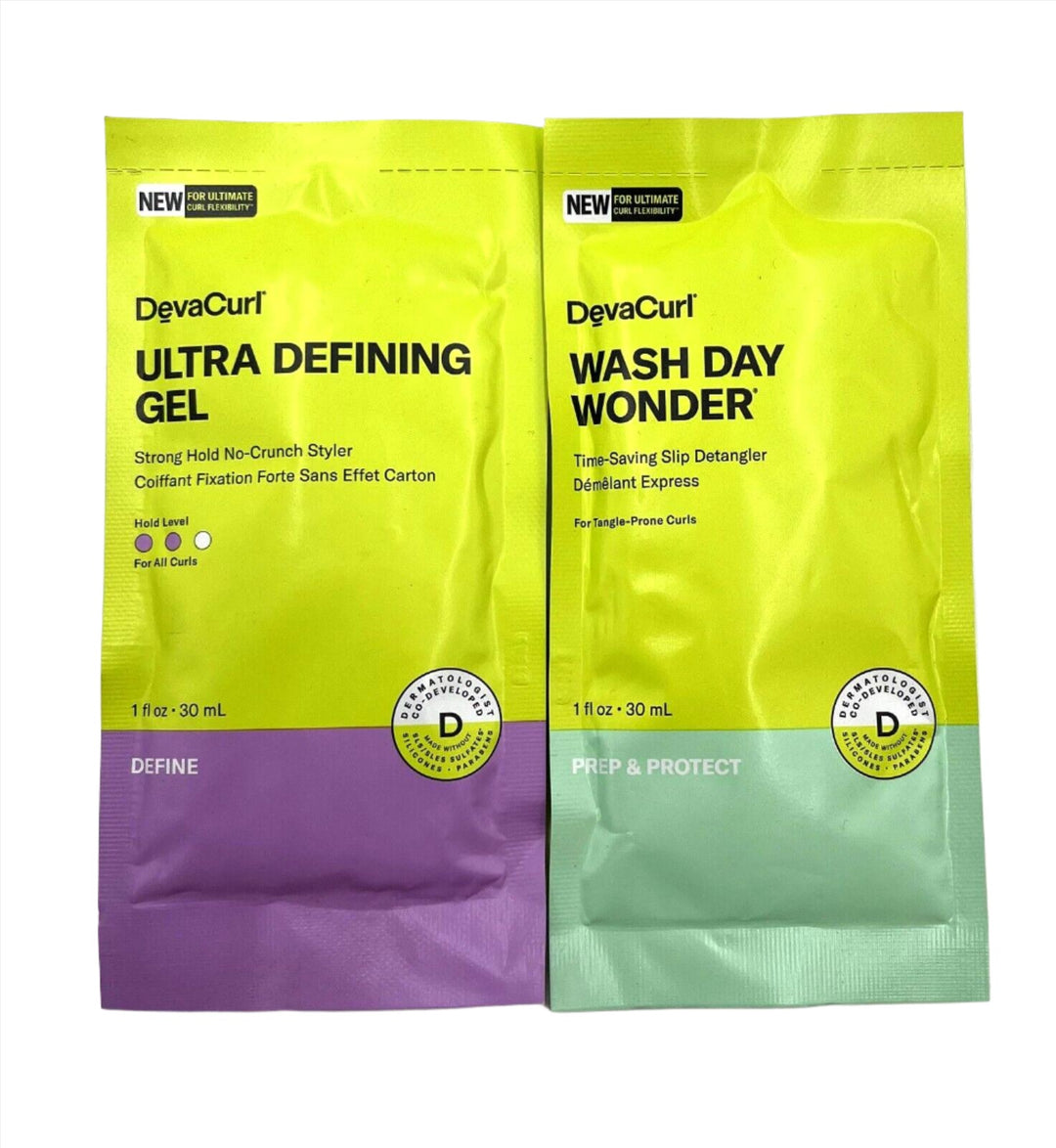 DevaCurl Ultra Defining Gel & Wash Day Wonder 1 oz Duo-Sample