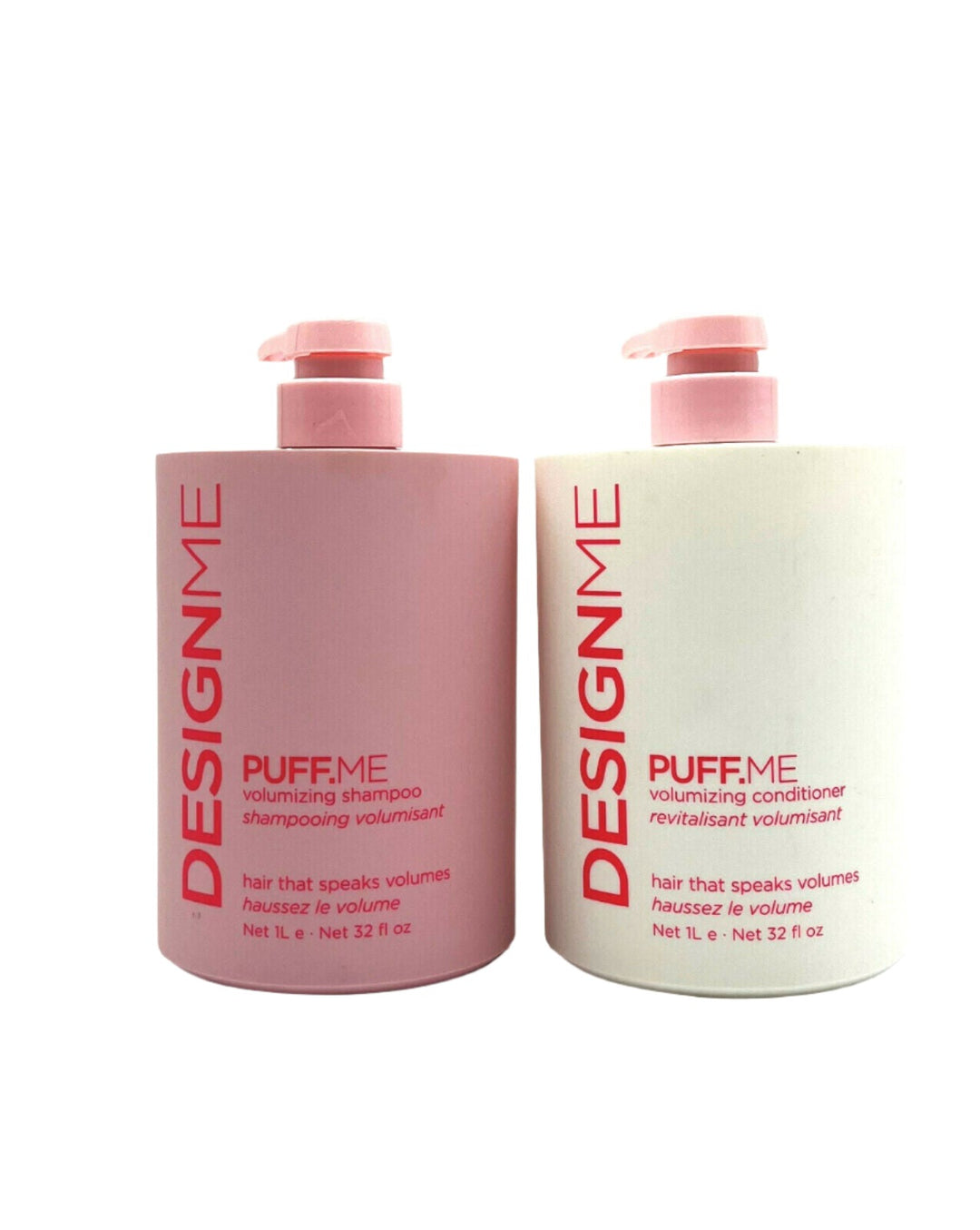 DesignMe Puff.Me Volumizing Shampoo & Conditioner 32 oz Duo