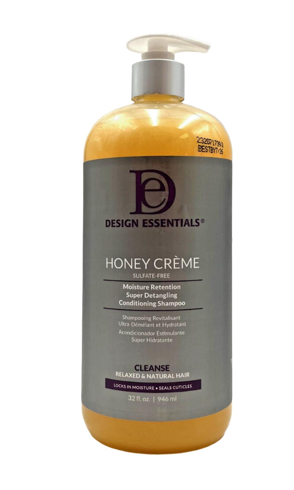 Design Essentials Honey Creme Super Detangling Conditioning Shampoo 32 oz