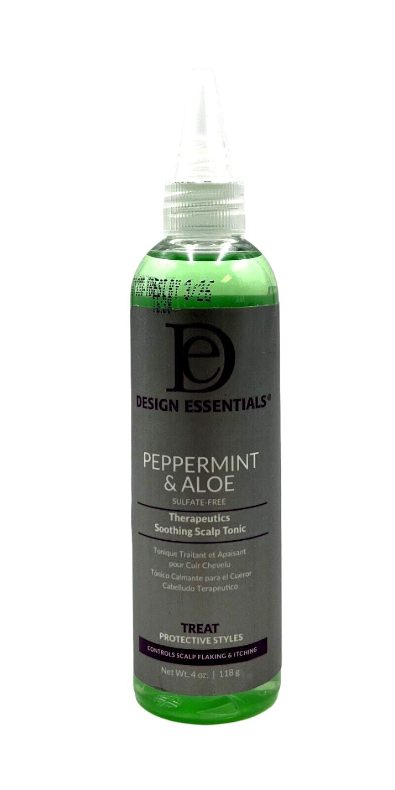 Design Essentials Peppermint & Aloe Therapeutics Soothing Scalp Tonic 4 oz