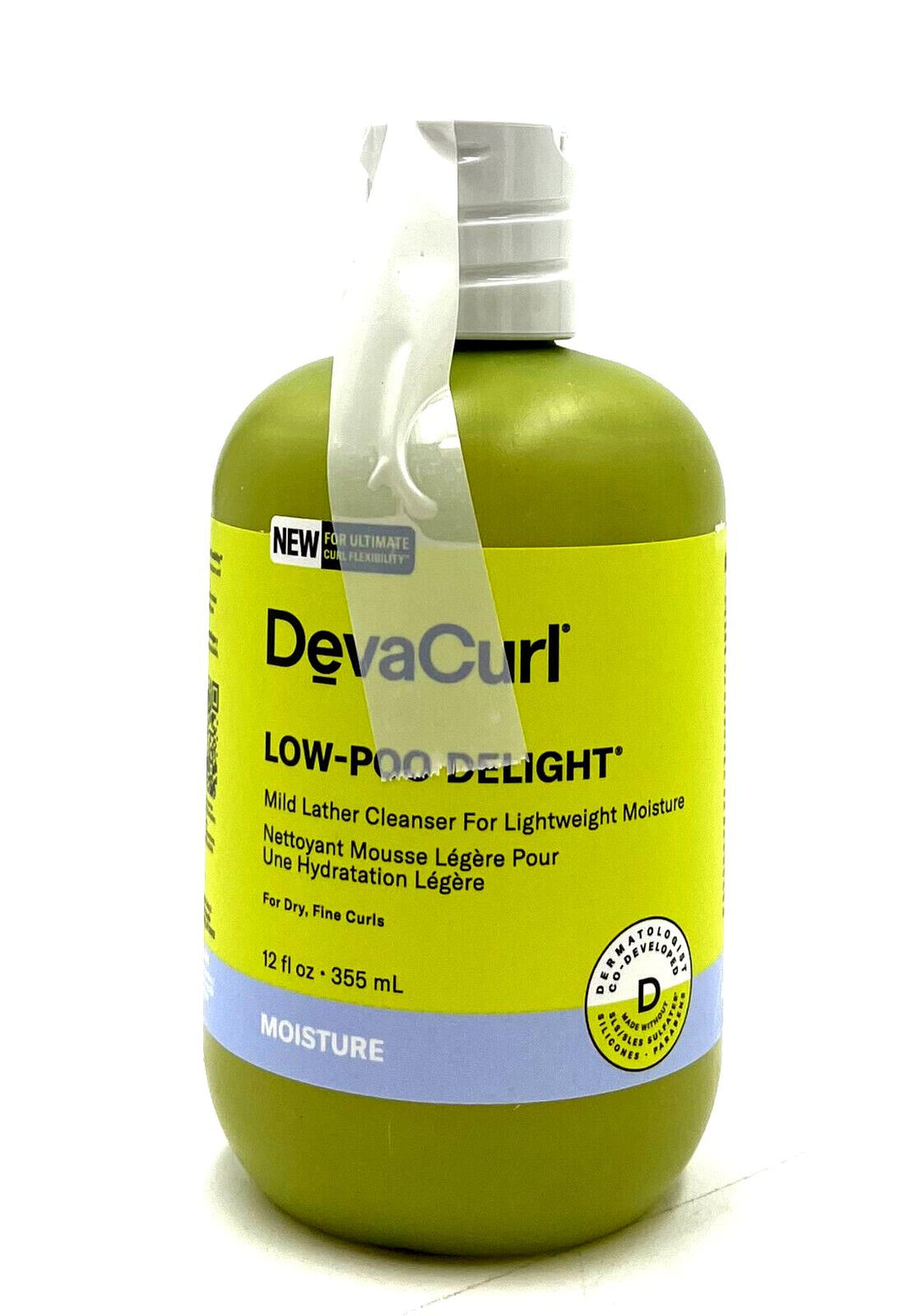 DevaCurl Low-Poo Delight Mild Lather Cleanser - Lightweight Moisture 12 oz