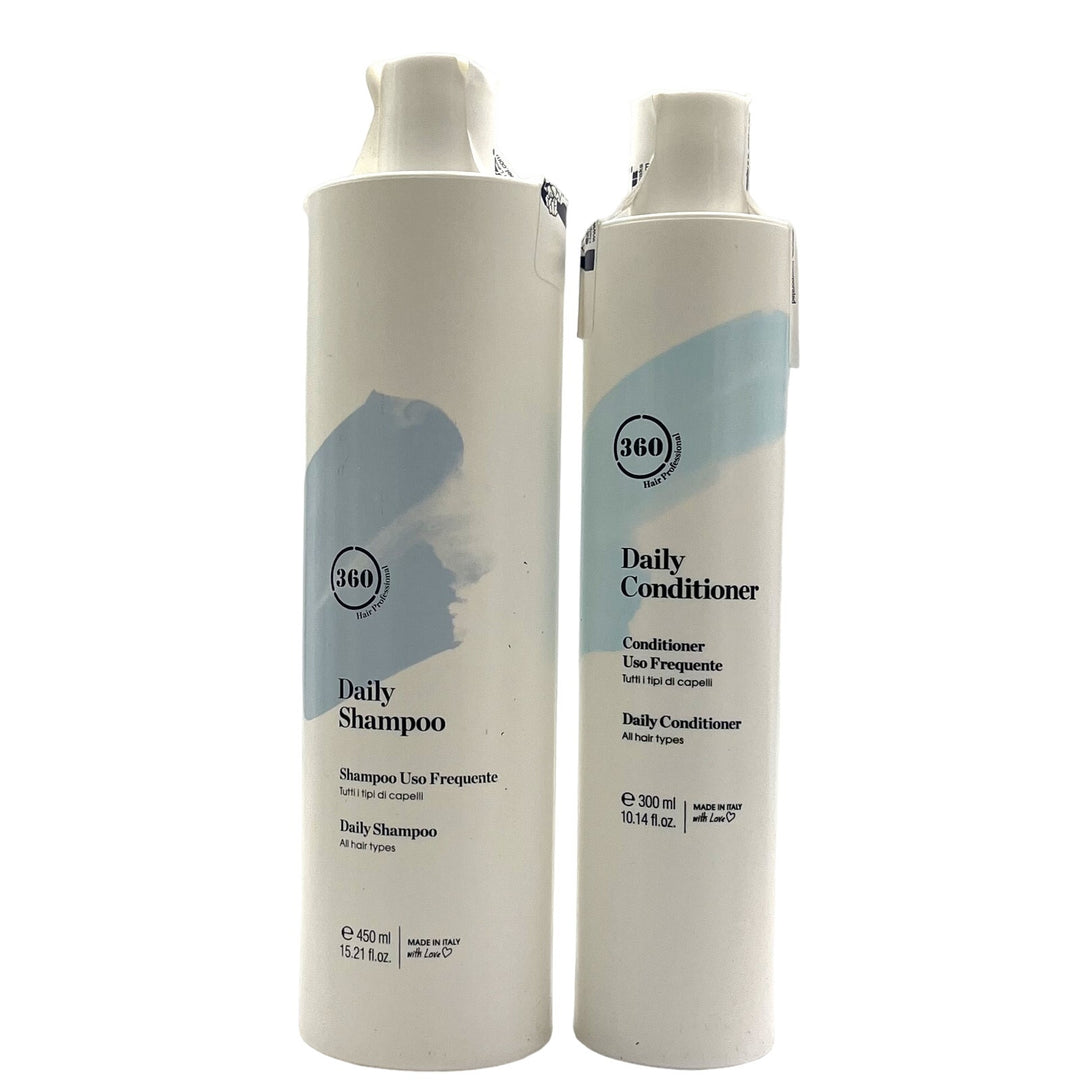 360 Daily Shampoo 15.21 fl.oz & Conditioner 10.14 fl.oz All Hair Types Duo