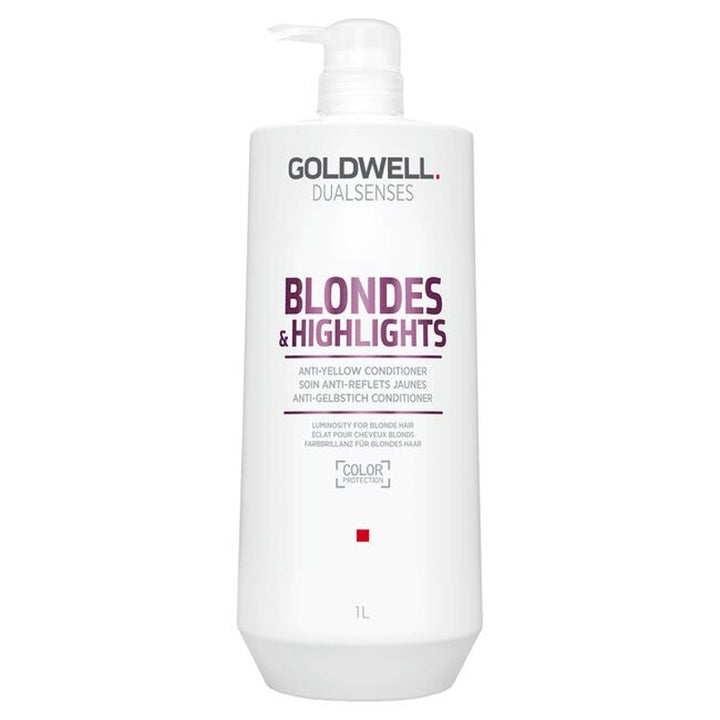 Goldwell   Blonde & Highlights Anti-Yellow Shampoo & Conditioner 33.8 fl.oz