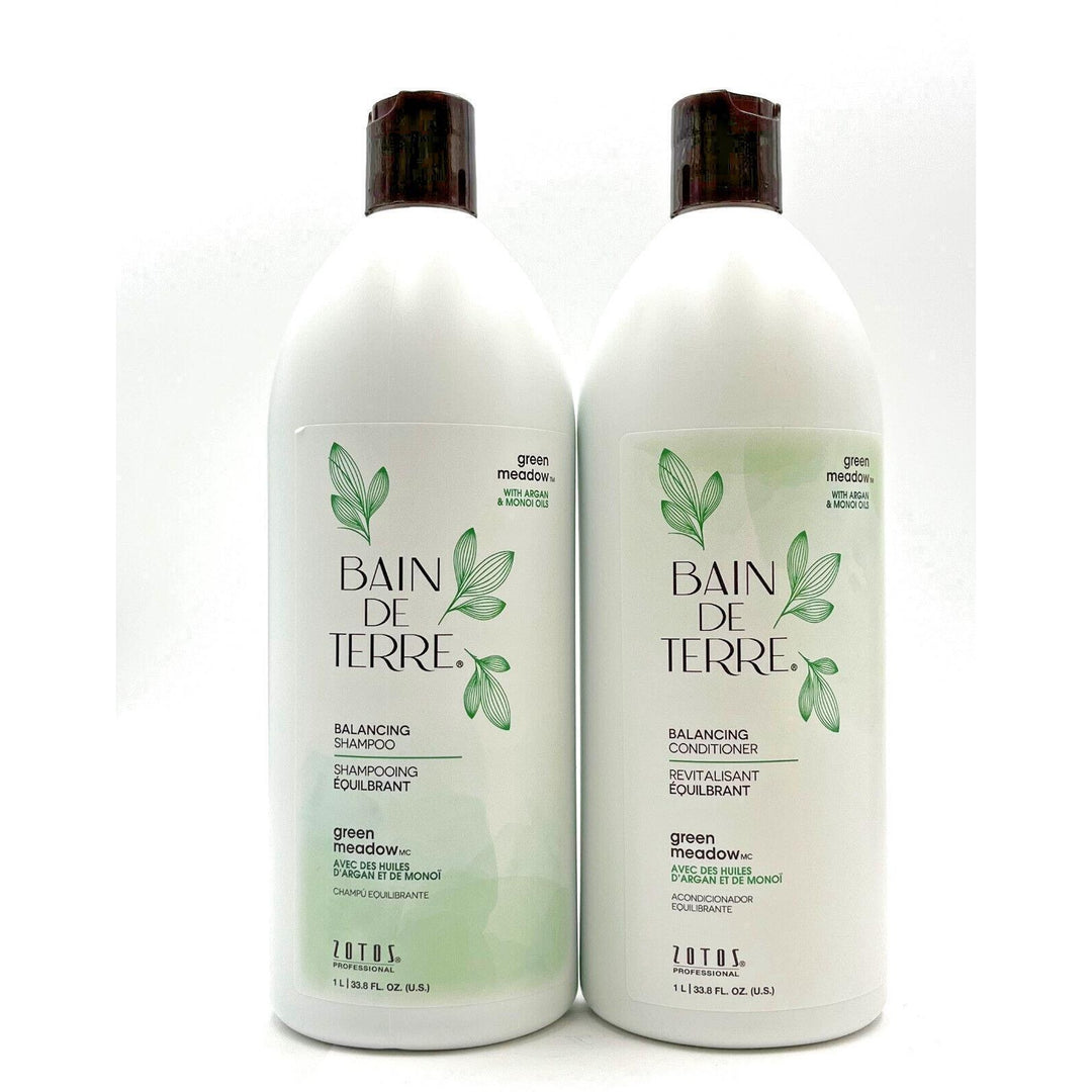 Bain De Terre Green Meadow Balancing Shampoo & Conditioner 33.8 oz Duo