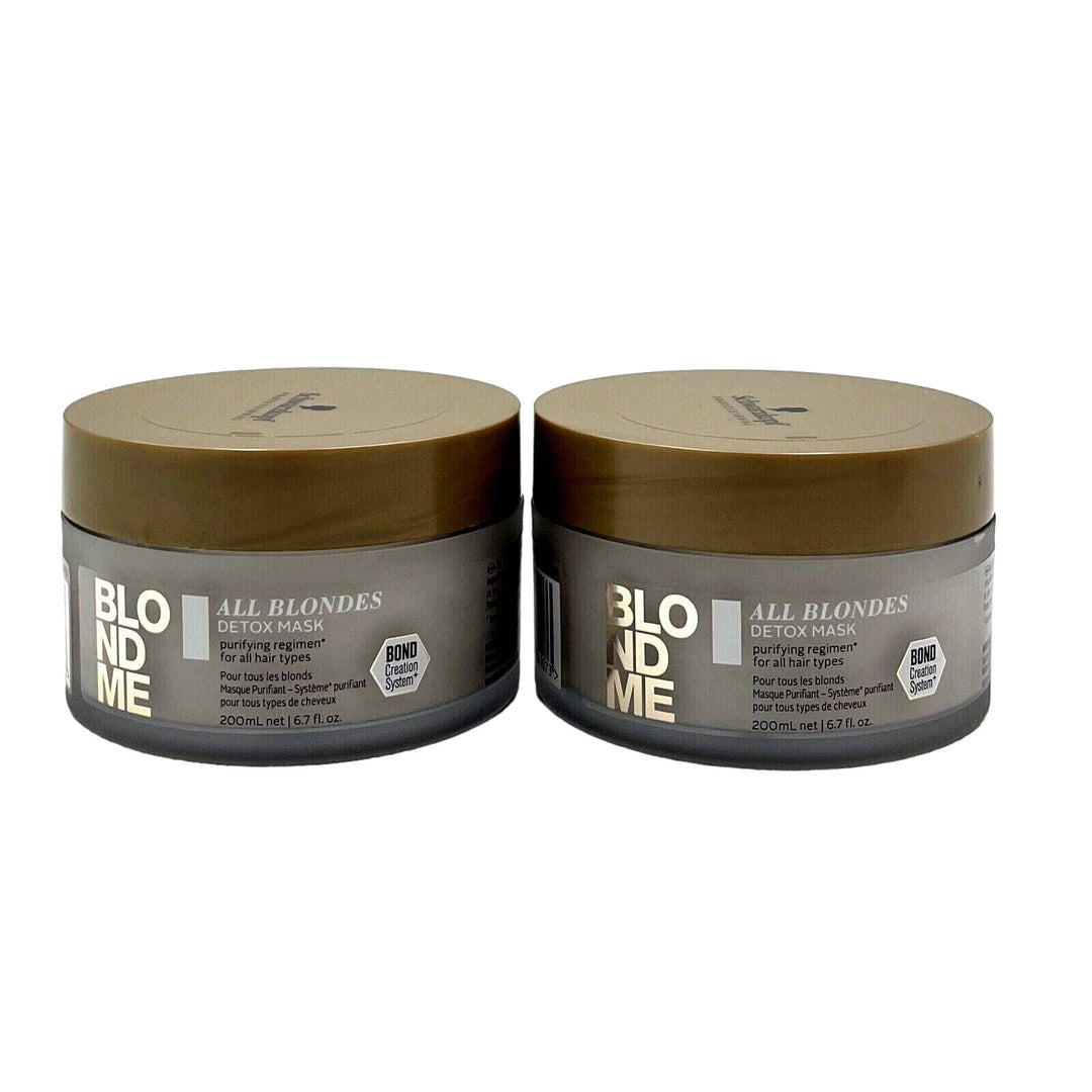 Schwarzkopf Blonde All Bondes Detox Mask Purifying Regimen 6.7 oz-2 Pack