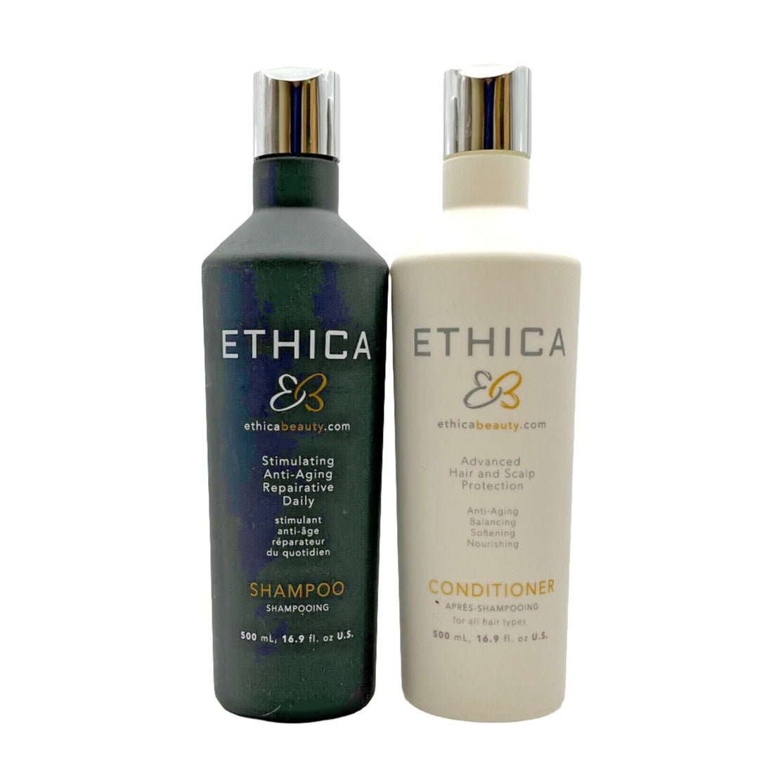 Ethica Stimulating Anti-Aging Repairative Daily Shampoo & Conditioner 16.9 oz Duo