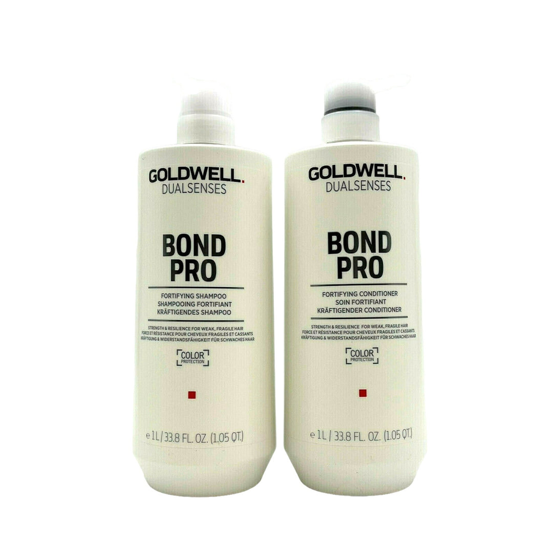 Goldwell Bond Pro Fortifying Shampoo & Conditioner/ Weak,Fragile Hair 33.8 oz