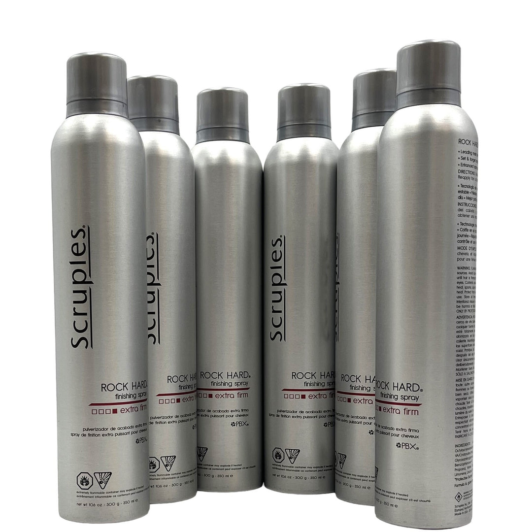 Scruples Rock Hard Finishing Spray, 10.6 oz-6 Pack