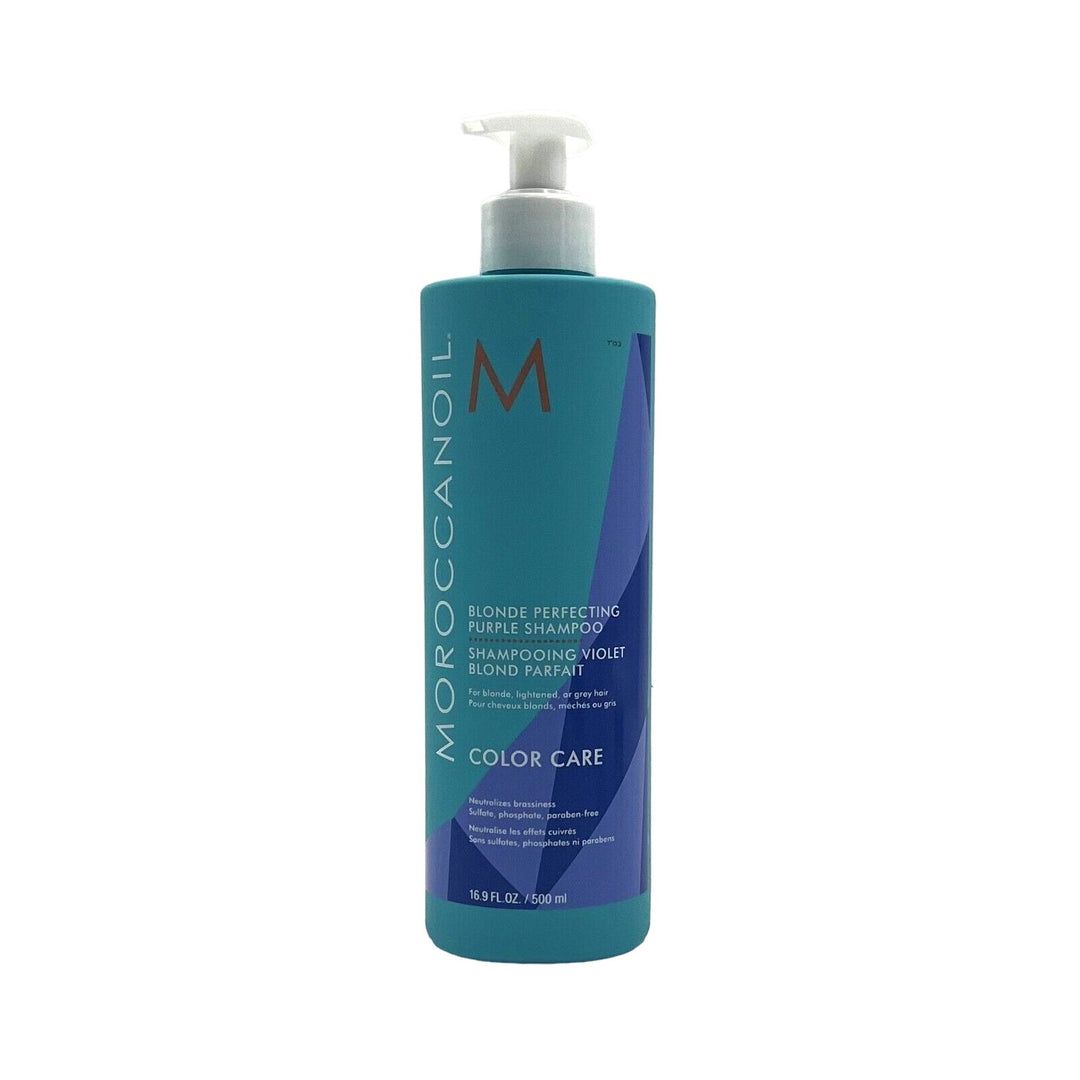 Moroccanoil Blonde Perfecting Purple Shampoo - Blonde, Lightened & Grey 16.9 oz