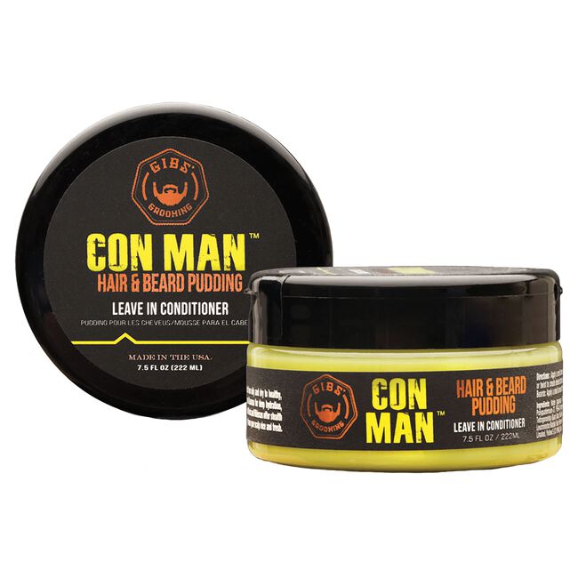 GIBS Con Man Hair &amp; Beard Pudding 7.5 oz-2 Pack