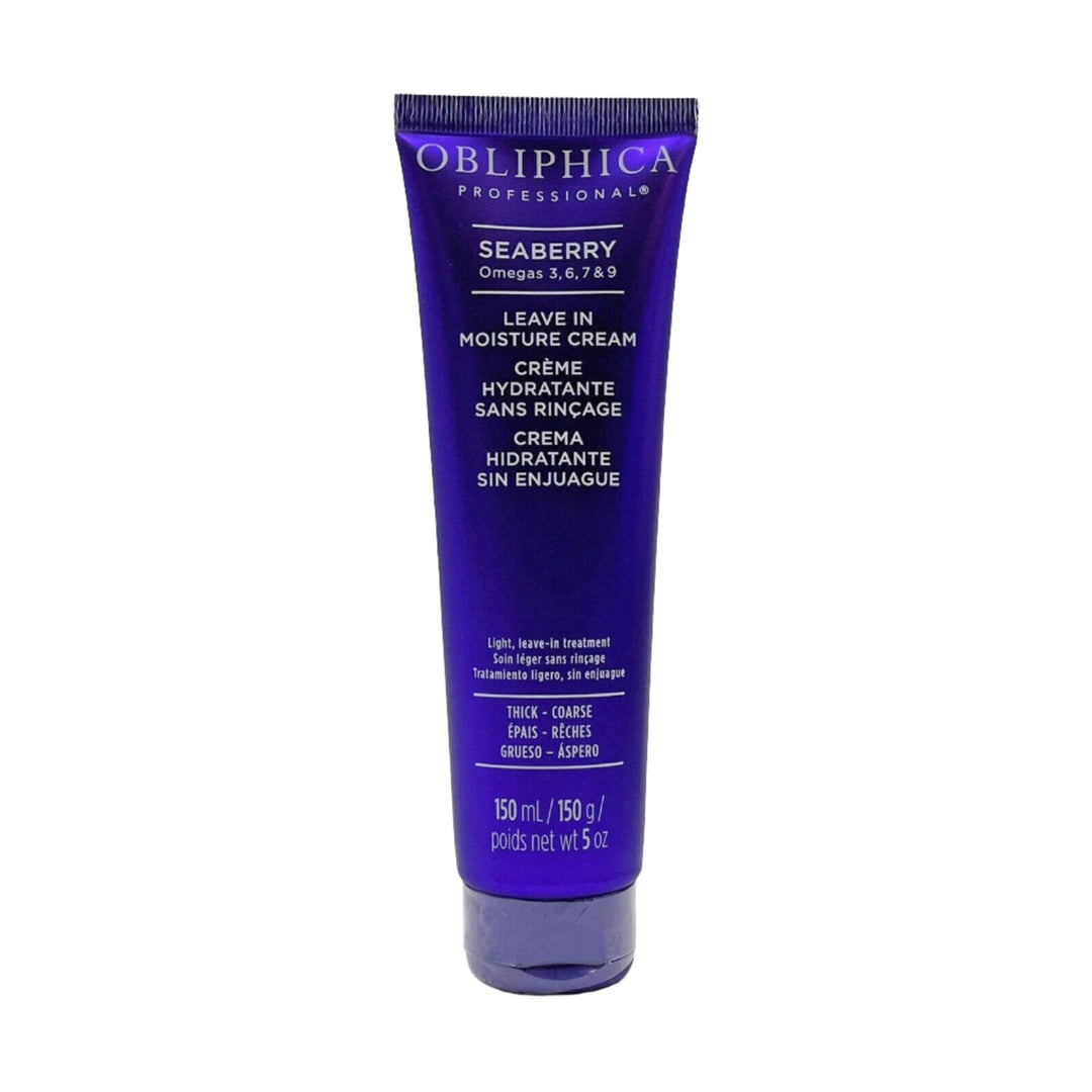 Obliphica Seaberry Leave In Moisture Cream 5 oz For Medium To Coarse Hair