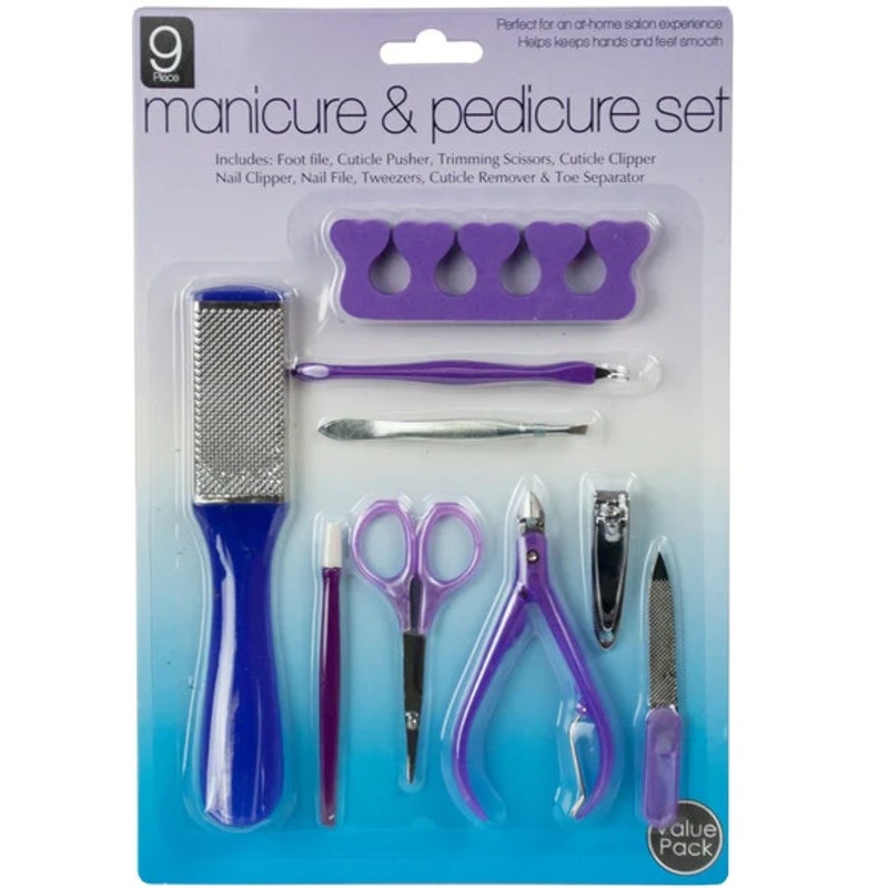 9 Piece Mani-Pedi Set-3 Pack