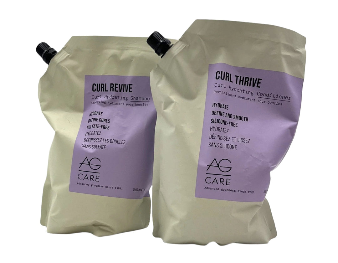 AG Care Curl Revive Hydrating Shampoo & Thrive Conditioner 33.8 oz Duo