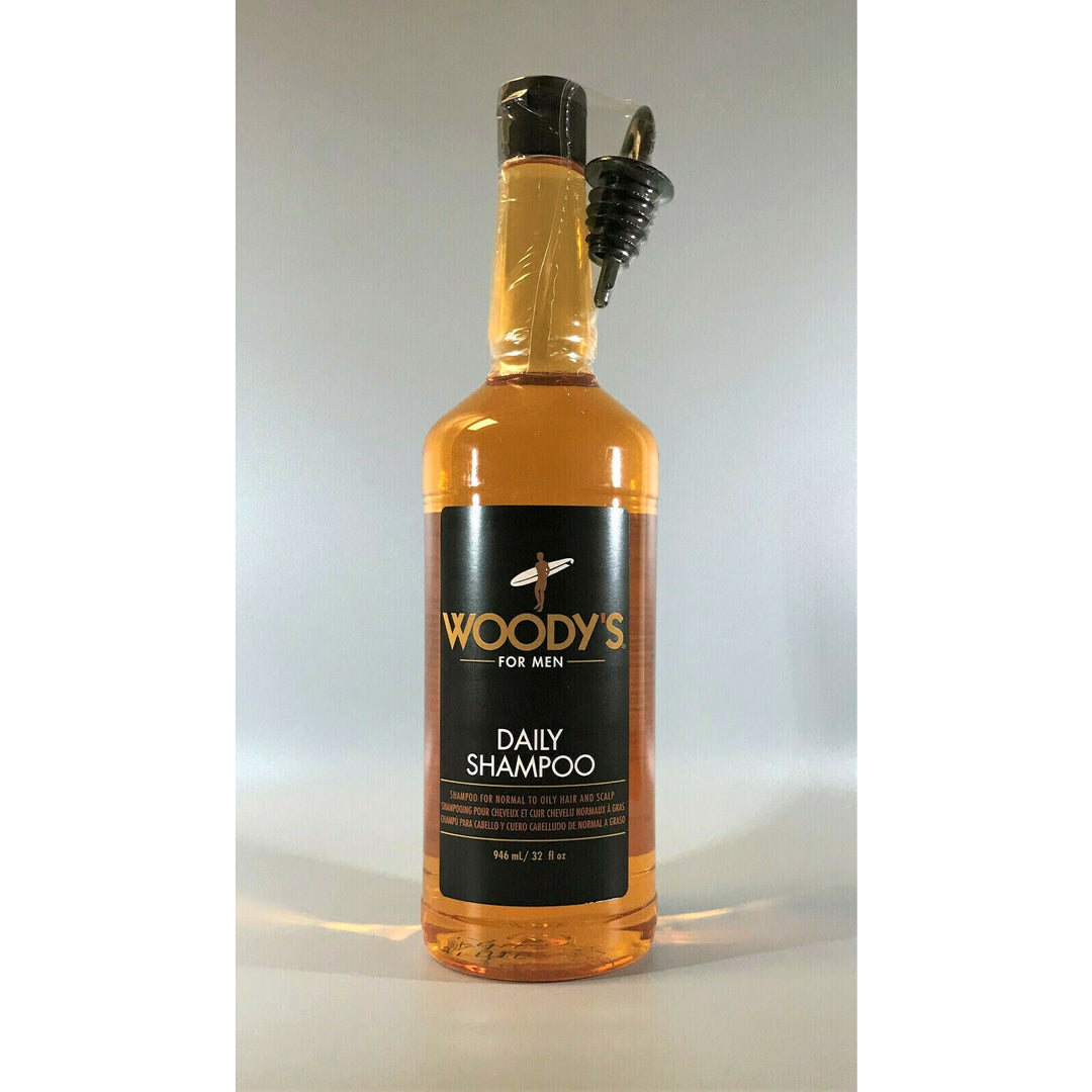 Woody's For Men Daily Shampoo For Normal To Oily Hair & Scalp 32 oz