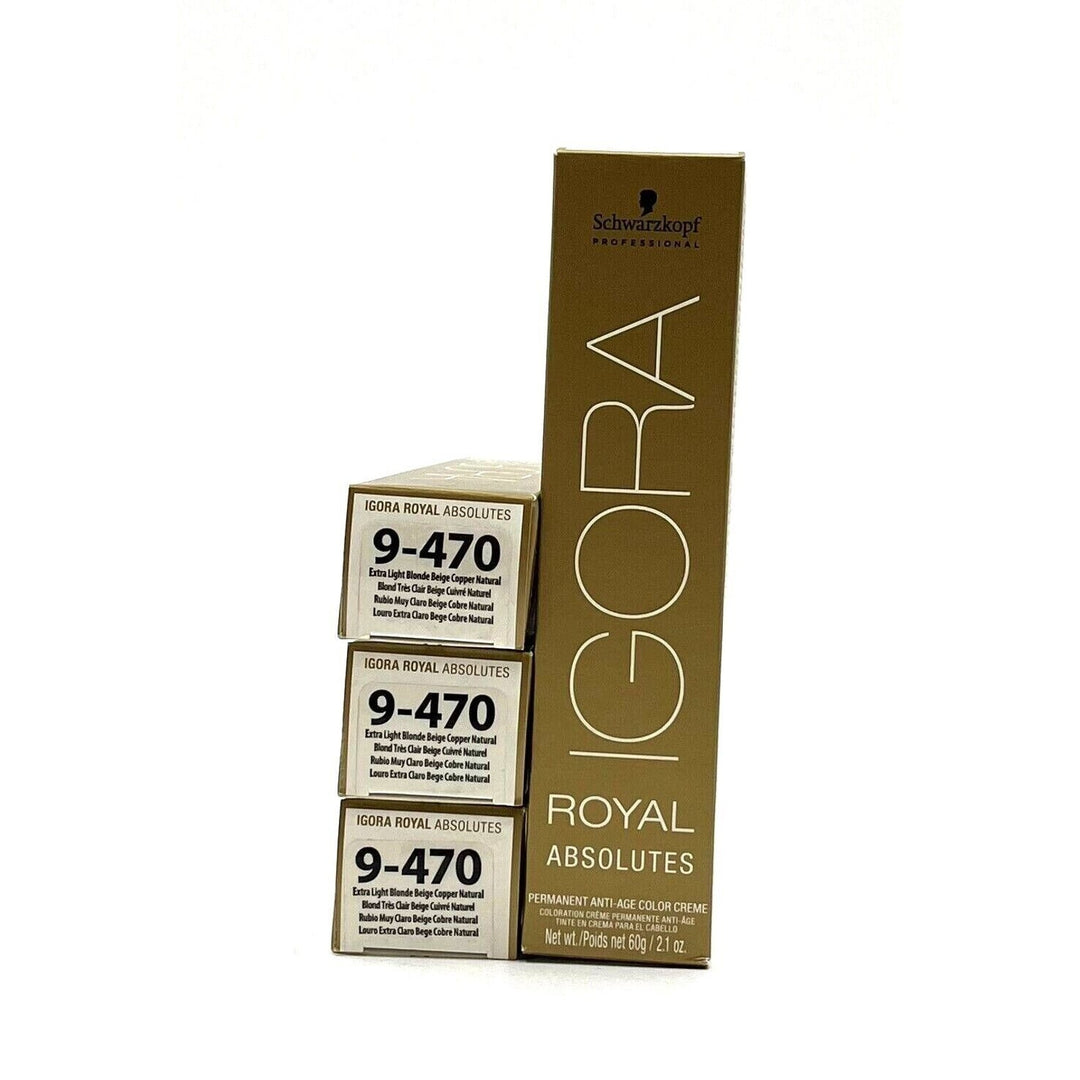 Schwarzkopf Permanent Color Extra Light Blonde Beige Copper Natural 2.1-3 Pack