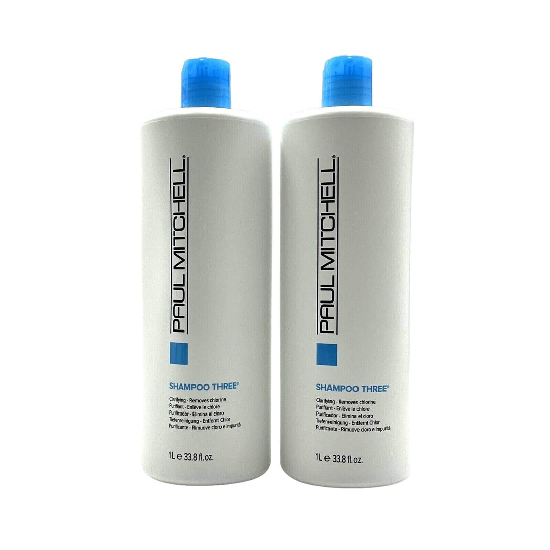 Paul Mitchell Shampoo Three Clarifying-Removes Chlorine 33.8 oz-2 Pack