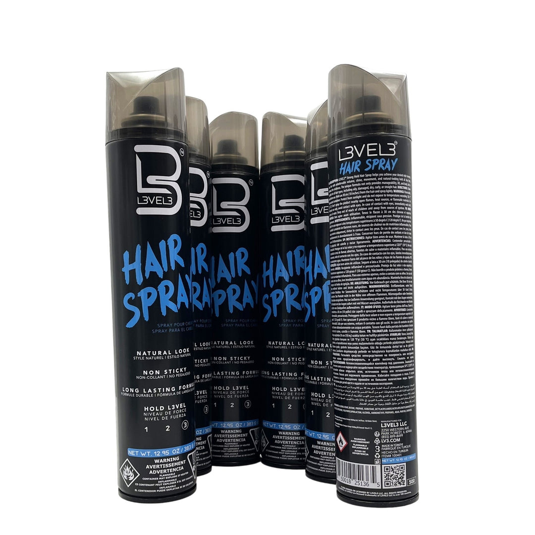 L3VEL3 Hairspray, 13.5 oz-6 Pack