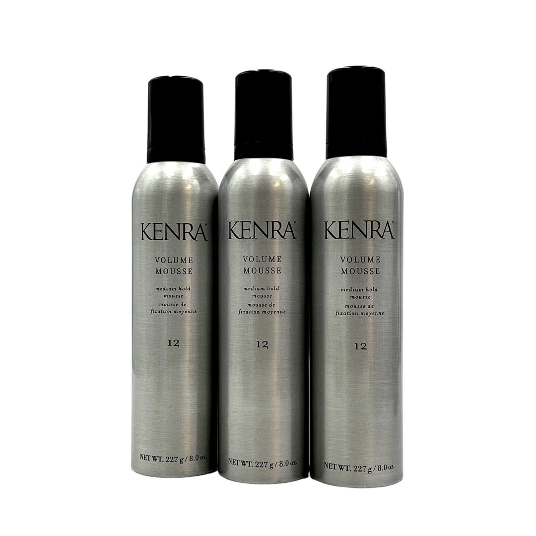 Kenra Volume Mousse Medium Hold #12 8 oz-3 Pack