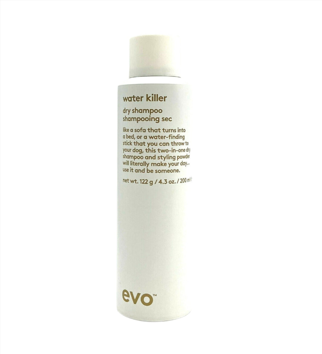 EVO Water Killer Dry Shampoo Shampooing Sec 4.3 oz