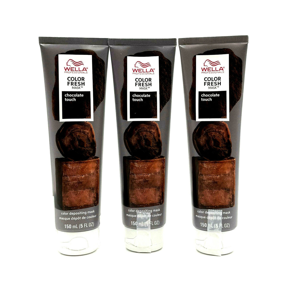 Wella Color Fresh Color Depositiong Mask Chocolate Touch 5 oz-3 Pack