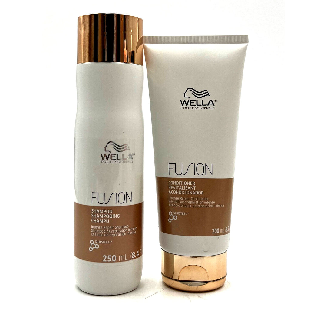 Wella Fusion Intense Repair Shampoo 8.4 oz & Conditioner 6.7 oz Duo