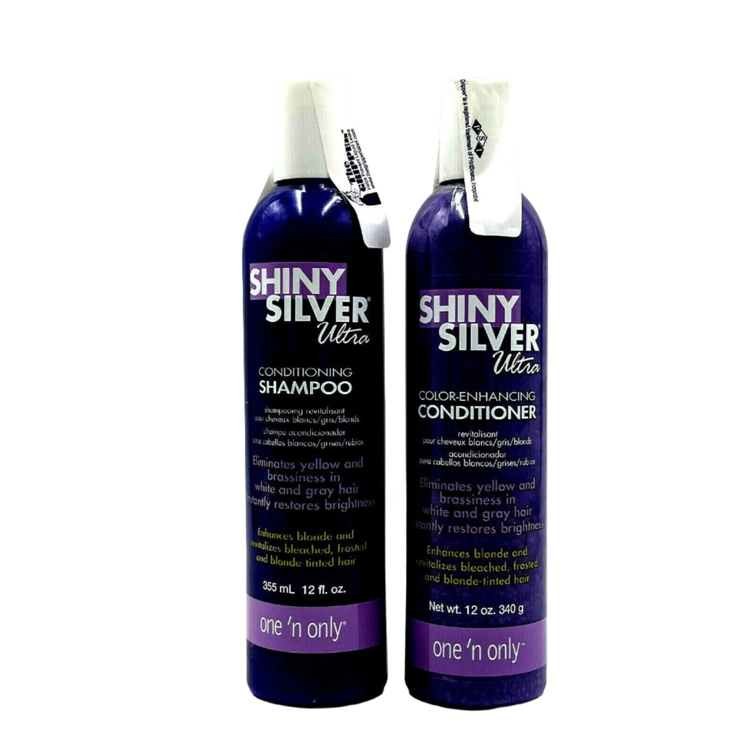 One N Only Shiny Silver Ultra Shampoo & Conditioner 12 oz Duo