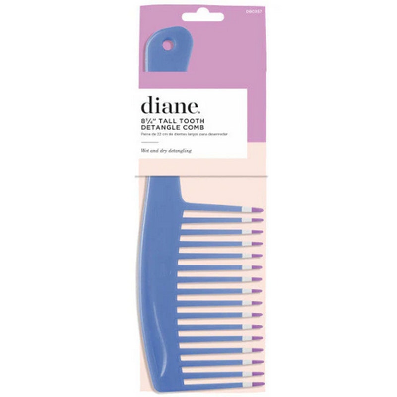 Diane Mebco Tall Teeth Detangle Comb (DBC057)-3 Pack