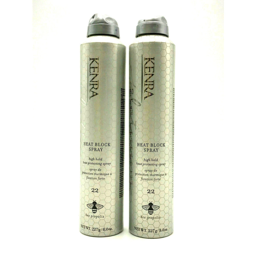 Kenra Platinum Heat Block Spray High Hold Heat Protecting #22 8 oz-Pack of 2