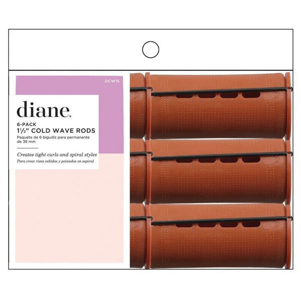 Diane Jumbo Cold Wave Perm Rods, 6 Pack-Choose Yours