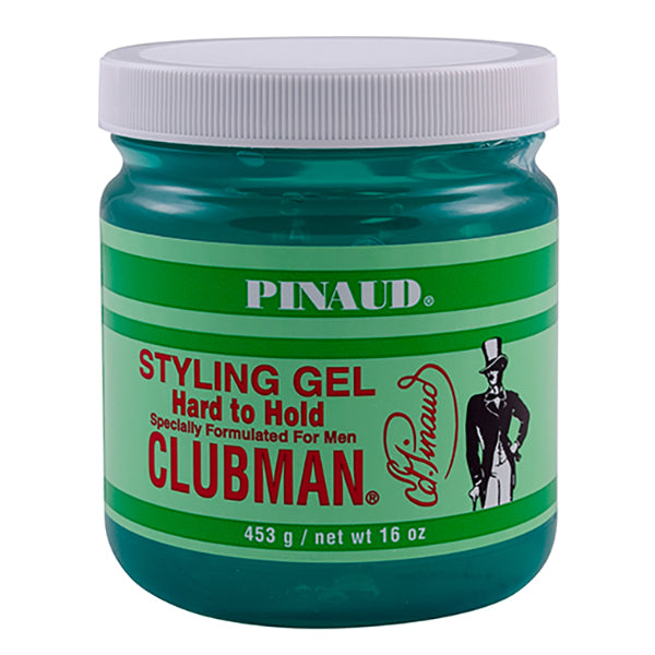 Clubman Pinaud Hard to Hold Styling Gel, 16 oz-2 Pack
