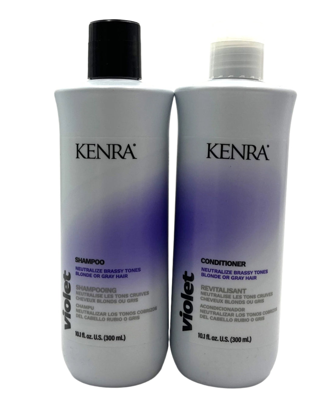 Kenra Violet Shampoo & Conditioner Neutralize Brassy Tones Blonde Gray Hair 10.1 oz Duo