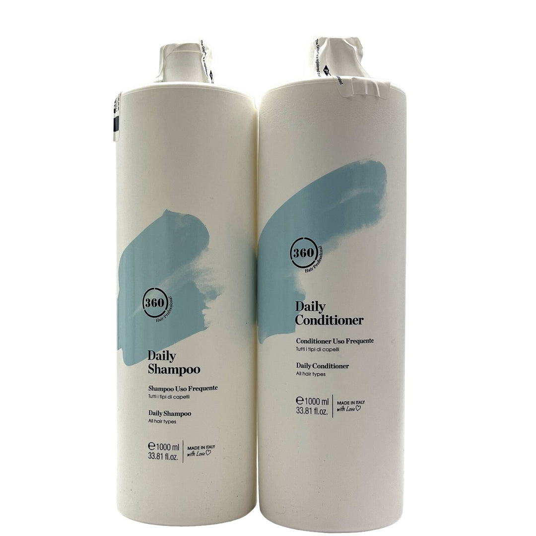 360 Daily  Shampoo  & Conditioner  33.8 fl.oz For All Hair Typles Duo