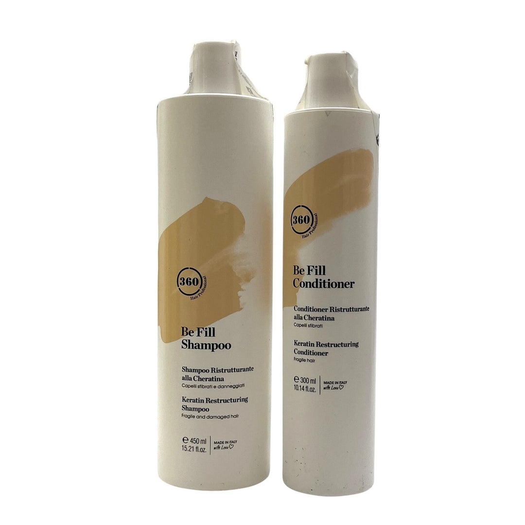 360 Be Fill Shampoo 15.2 fl.oz & Conditioner 10.14 fl.oz Fragile Damaged Hair