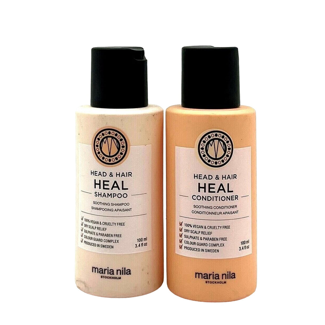 Maria Nila Head & Hair Heal Smoothing Shampoo & Conditioner 3.4 oz Duo 100% Vegan