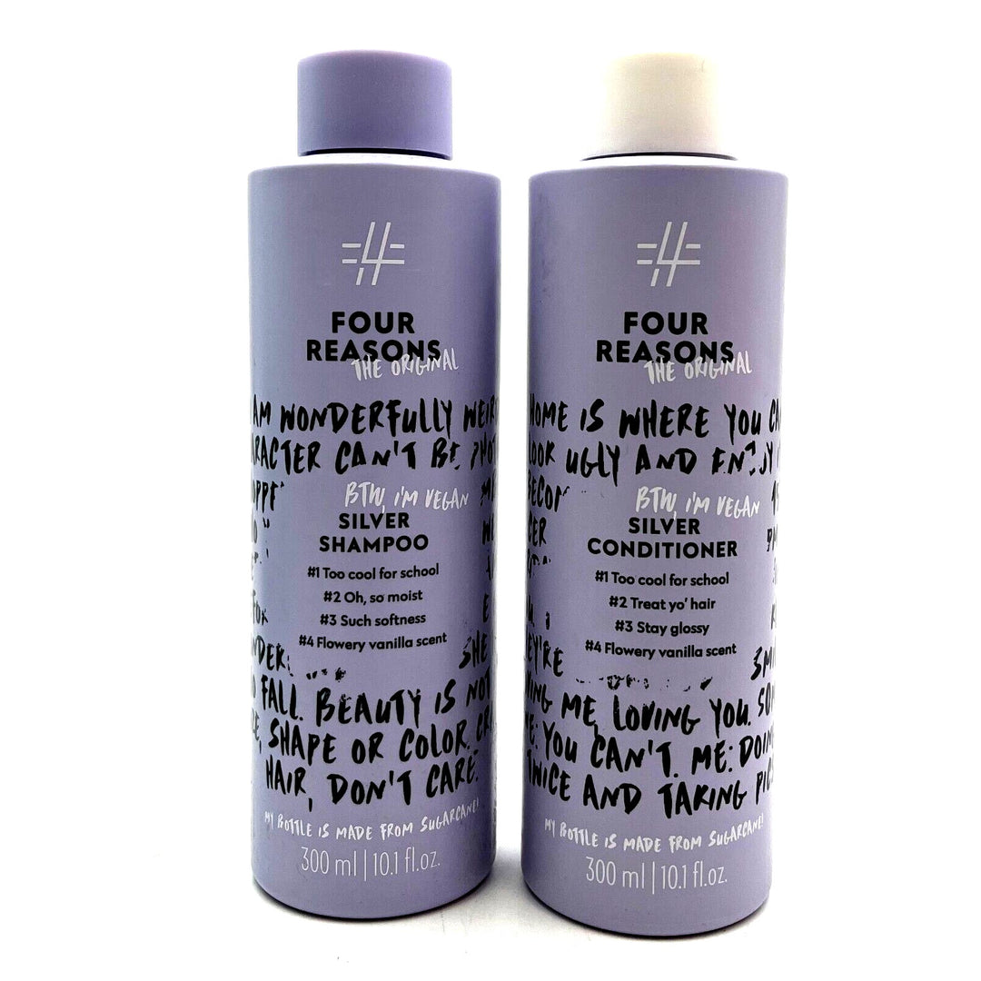 Four Reasons Hair Vegan Silver Shampoo & Conditioner 10.1 oz Duo