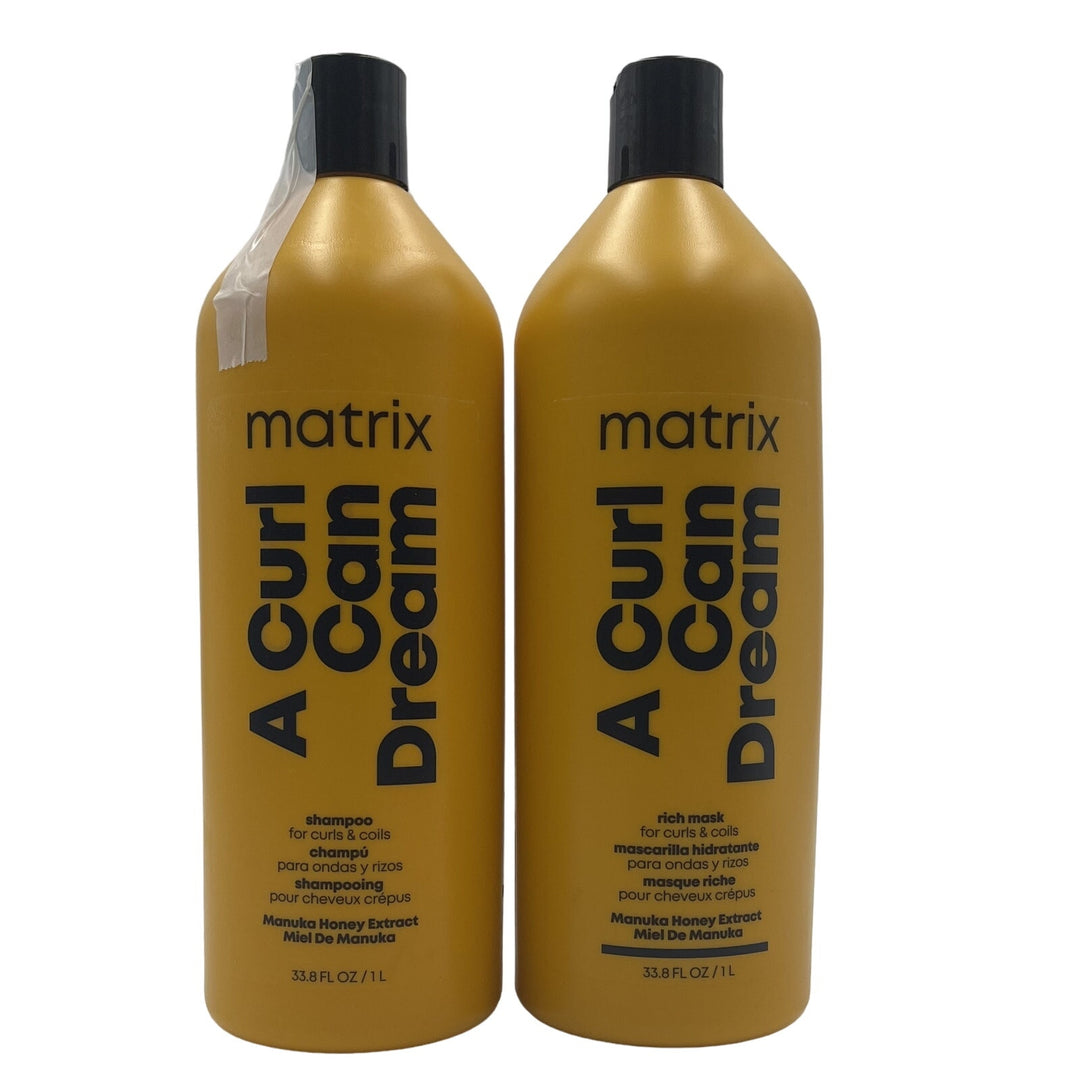 Matrix A Curl Can Dream Shampoo & Rich Mask - Curls & Coils 33.8 fl.oz Duo