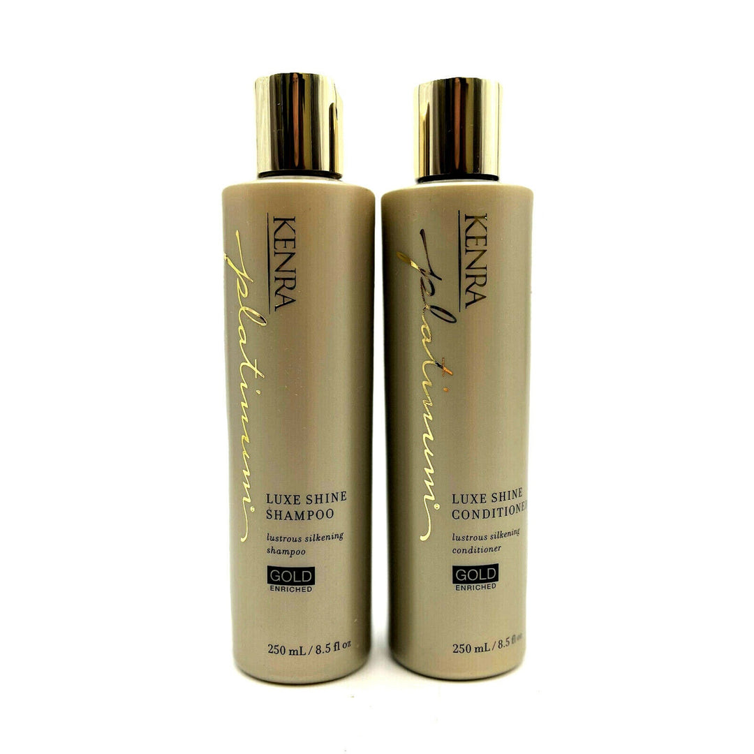 Kenra Platinum Luxe Shine Shampoo & Conditioner Lustrous Silkness 8.5 oz Duo