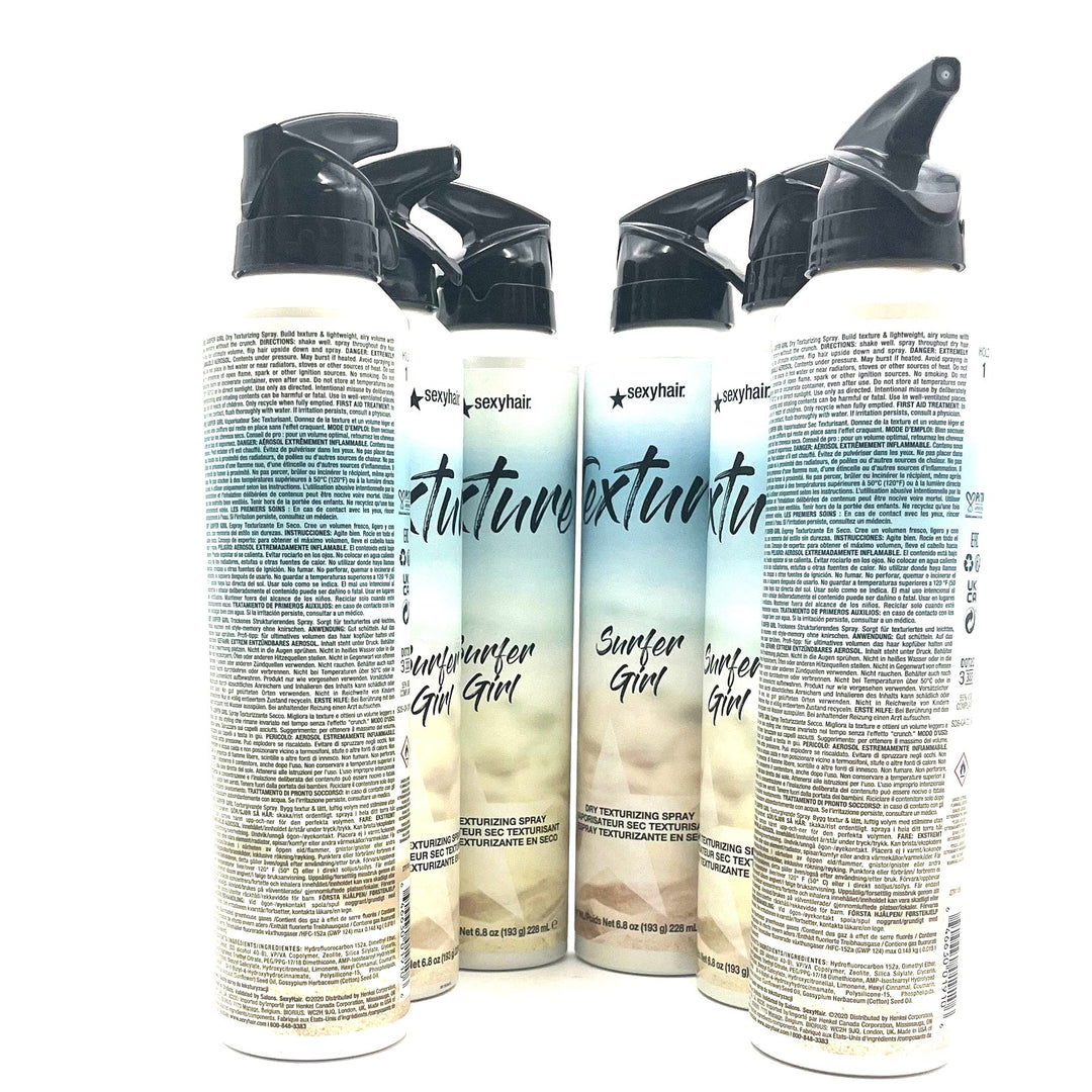 SexyHair Texture Surfer Girl Dry Texturizing Spray 6.8 oz-6 Pack