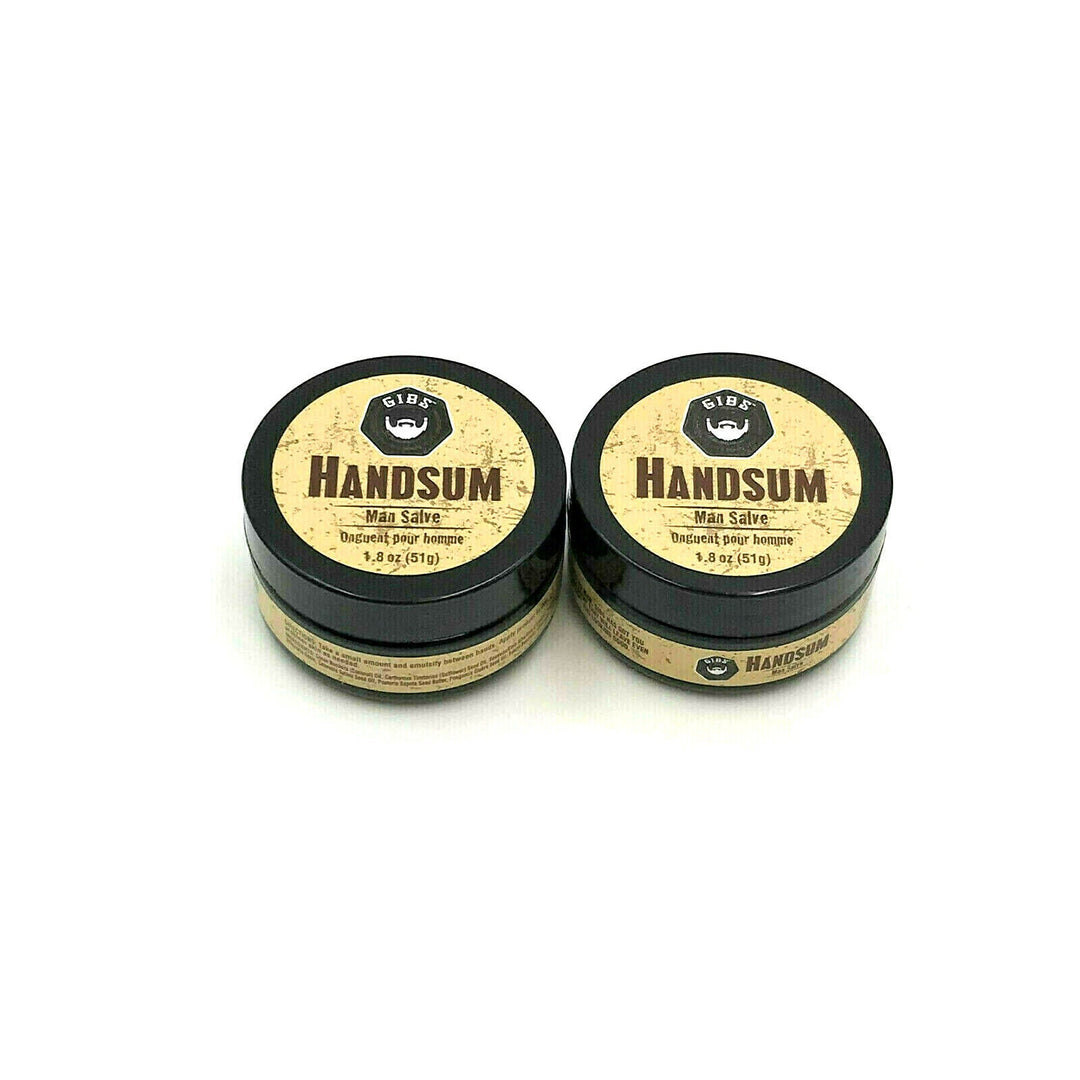 GIBS Handsum Man Salve For Dry & Cracked Skin 1.8 oz-Pack of 2