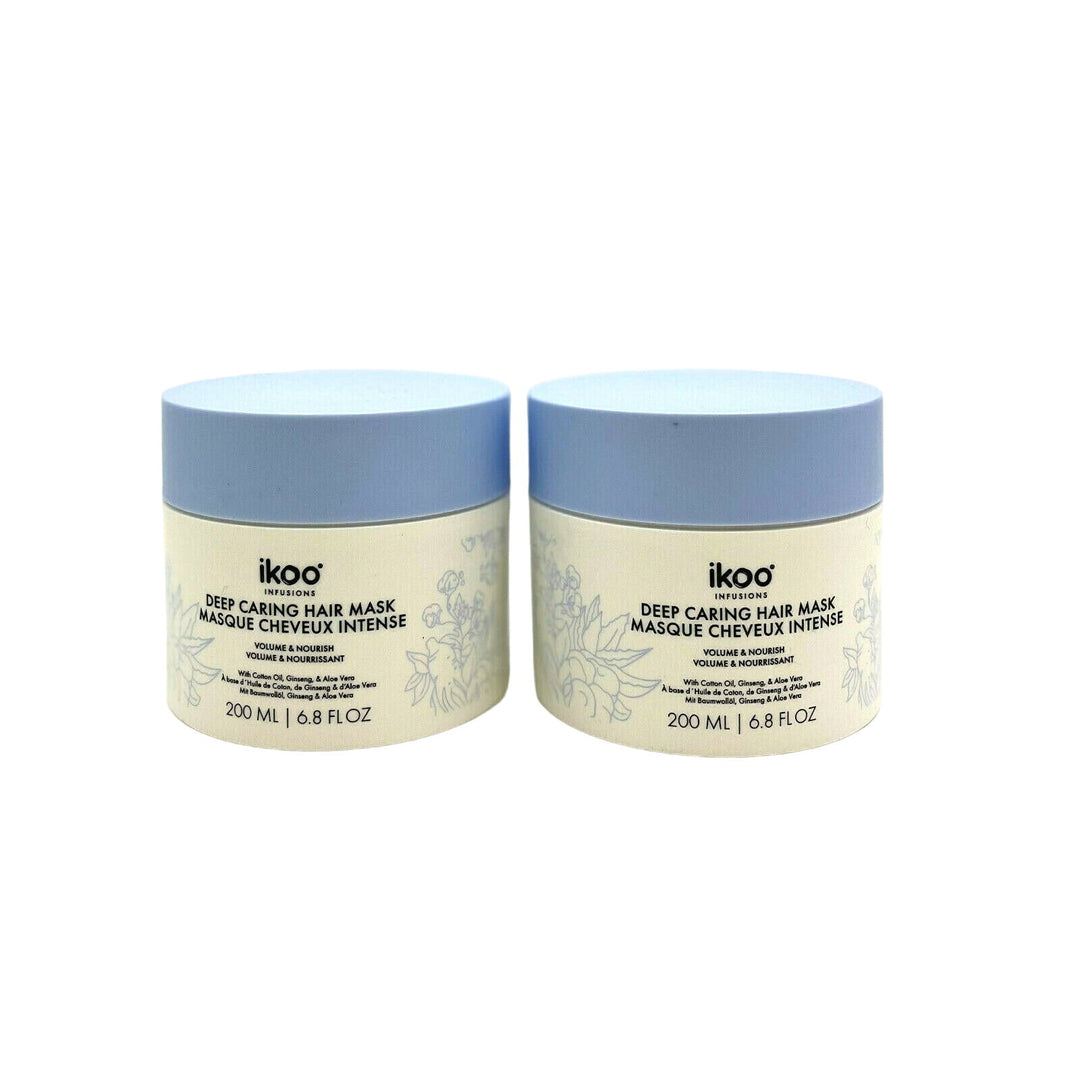 Ikoo Deep Caring Hair Mask Volume & Nourish 6.8 oz-Pack of 2