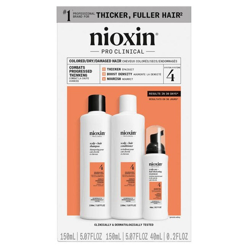 Nioxin System Trial Kit 4, Cleanser, Scalp Therapy, Scalp Treatment