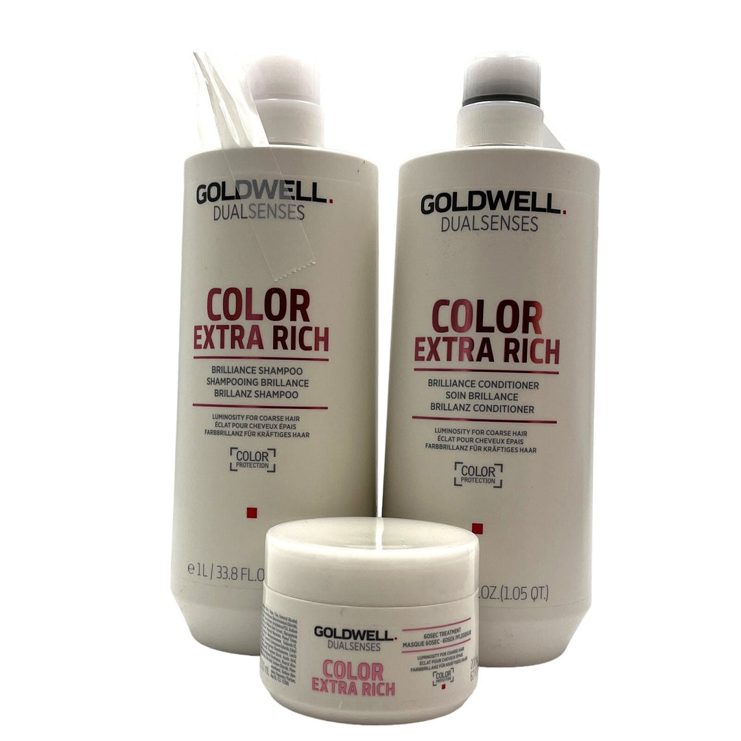 Goldwell Dualsenses Color Extra Rich Shampoo & Conditioner Treatment Tio Set