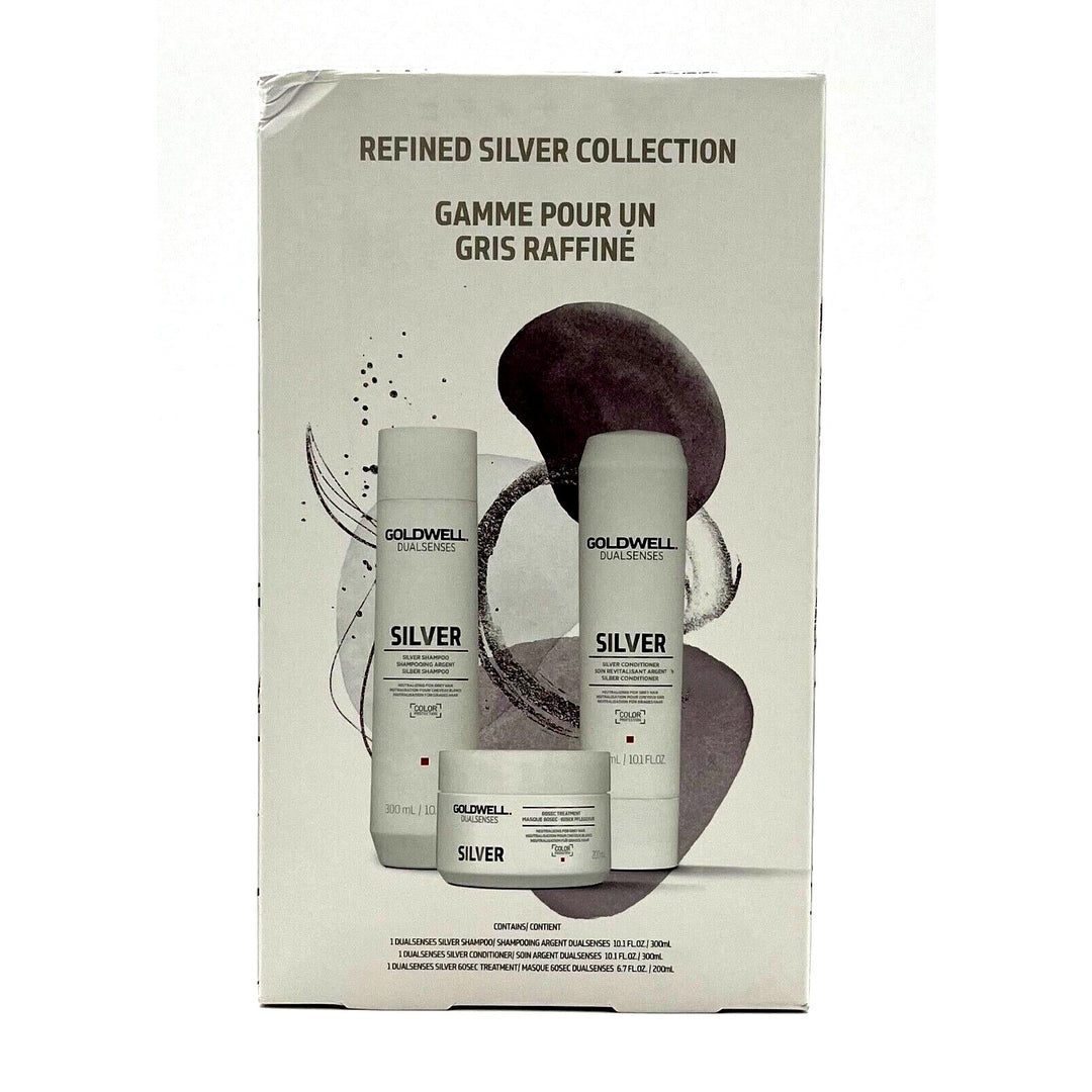 Goldwell Refined Silver Collection Shampoo/Conditioner/Treatment Holiday Gift